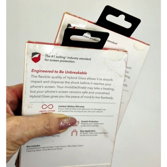 GENUINE 2 Pack Zagg Invisible Shield Hybrid Glass for Apple iPhone 12 Mini 5.4" - Picture 9 of 10
